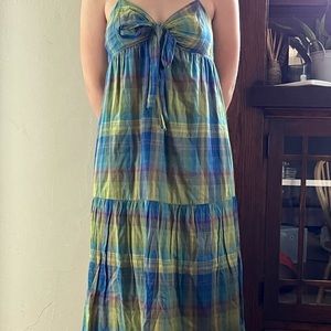 Missimo Supply Plaid Floor Length Sundress size M
